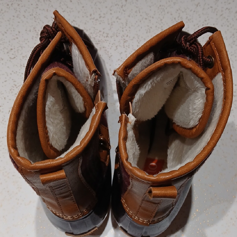 Sporto Lace Up Boots Brown and Tan Waterproof - Picture 5 of 7